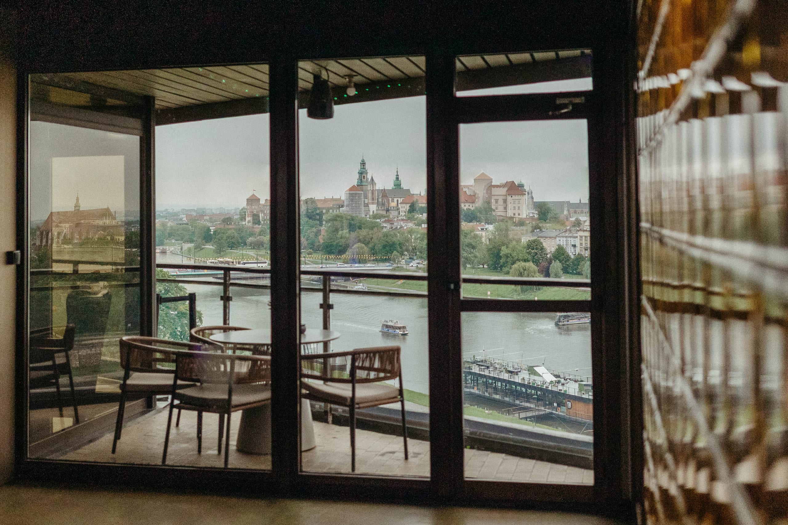 Panorama Krakowa z dachu Hotelu Forum